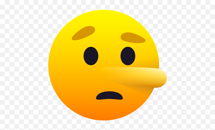 Emoji Liar Face With The Lying Nose - Have A Nice Day Smiley,Nose Emoji