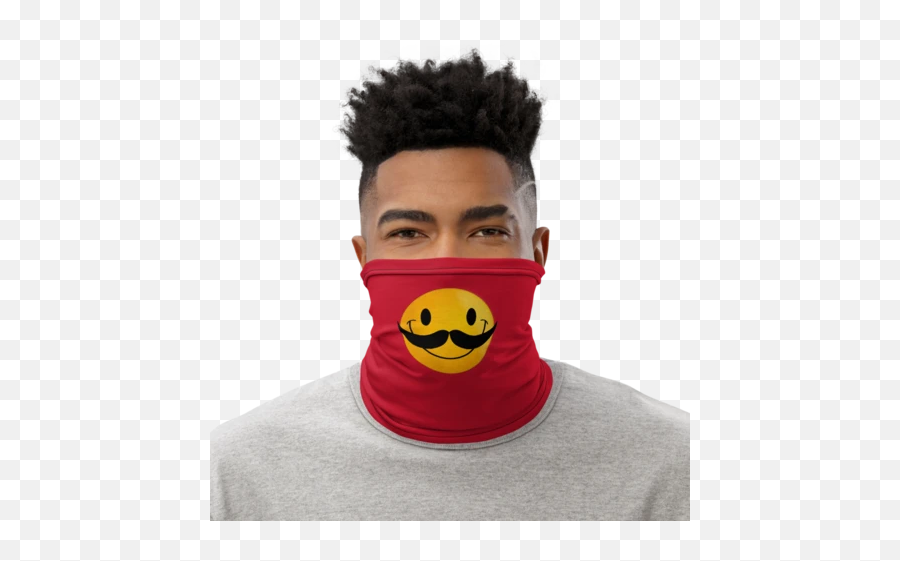 Design It 411 - Neck Gaiter Emoji,Mustache Emoji