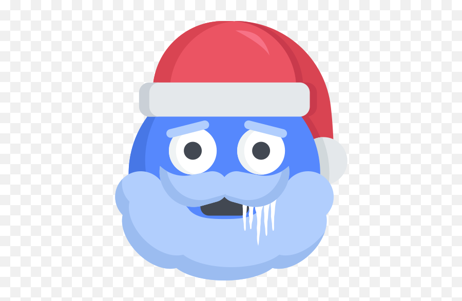 Christmas Cold Emoji Freezing Santa Free Icon Of Santa - Emojis Hot,Santa Emoticons