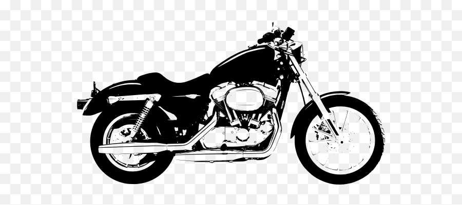 Harley Davidson Sportster - Transparent Background Motorbike Clipart Emoji,Police Siren Emoji
