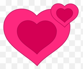 Two Pink Hearts Vector Image - Emoji