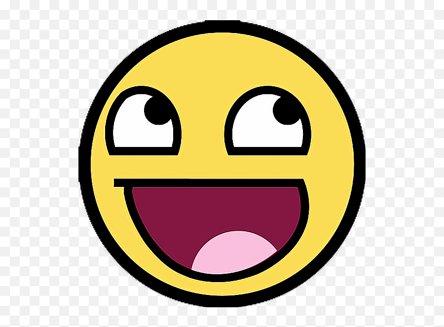 Emoji Cute Amarillo Cara Feliz Sticker - Awesome Face Meme Png,Carita Feliz Emoji