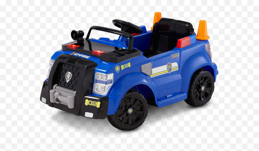 Nickalive Kid Trax Unveils New U0027paw Patrolu0027 Battery - Cartoon Paw Patrol Chase Police Car Emoji,Emoji Car Plug Battery