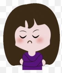 Girl Emotional Sticker - Emoticon Discover Hair Design Emoji