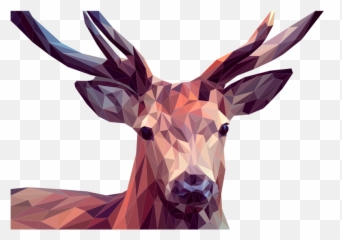 Openclipart - Clipping Culture Low Poly Deer Emoji,Buck Deer Emoji
