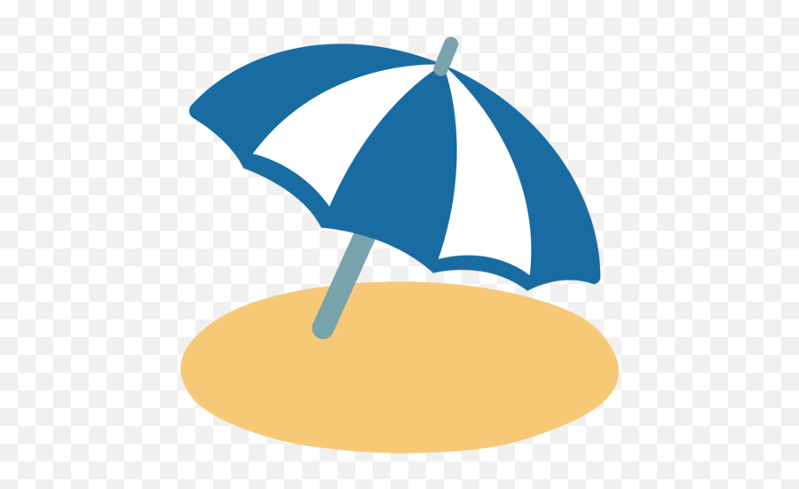 Umbrella On Ground Emoji - Beach Emoji Png,Umbrella And Sun Emoji