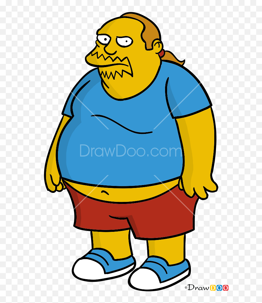 How To Draw Comic Book Guy The Simpsons - Comic Book Guy Simpsons Emoji,Comic Book Emoji