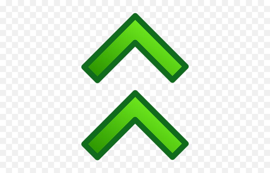 Double Arrow Pointing Up Vector Image - Green Arrow Transparent Up Emoji,Left Arrow Emoji