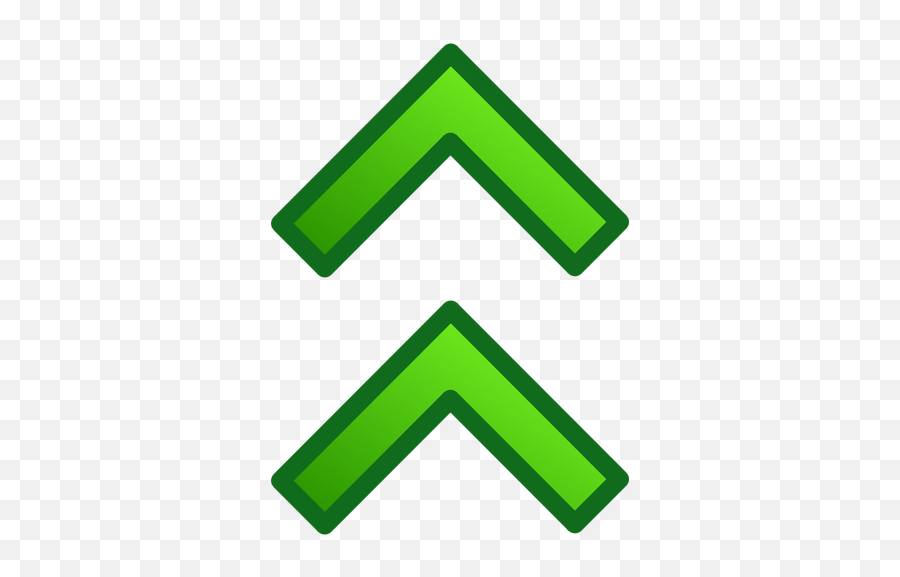 Double Arrow Pointing Up Vector Image Green Arrow Transparent Up 