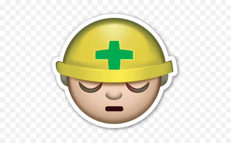 Construction Worker - Emoji De Sandia,Construction Emoji
