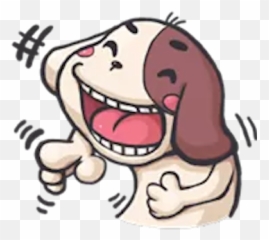 Cute Dog Koko - Sticker Koko Fb Emoji,Koko Emoji