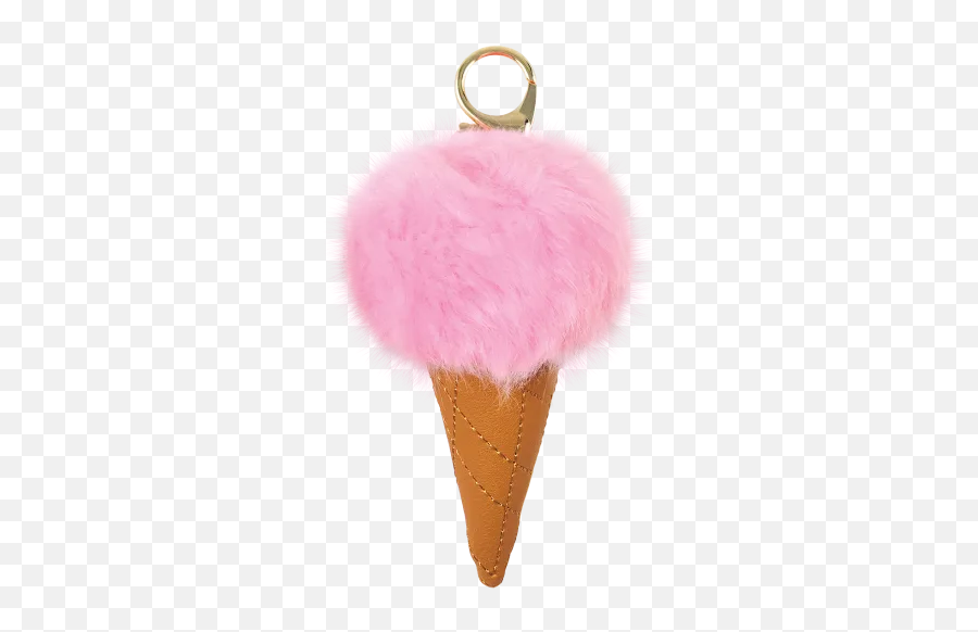 Ice Cream Furry Pom - Ice Cream Cone Emoji,Icecream Emoji