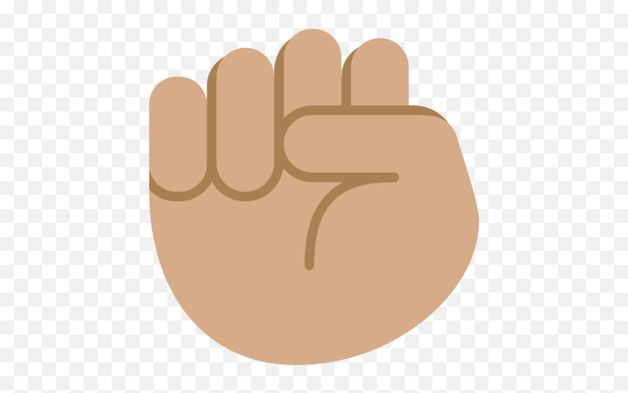 Raised Fist Emoji With Medium Skin Tone - Black Power Fist Emoji,Emoji 3