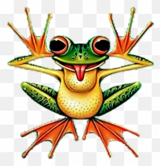 Frogs Sticker Challenge On Picsart - Silly Frog Emoji,Frog Coffee Emoji