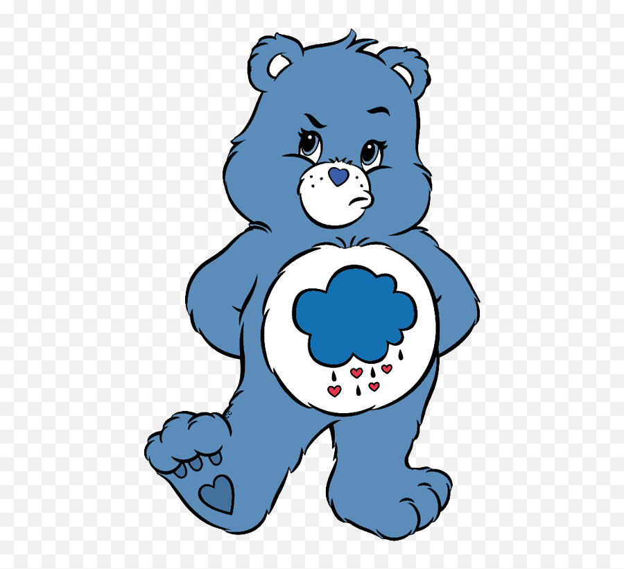 Transparent Care Bear Clipart Original Bears Grumpy Emoji Free.