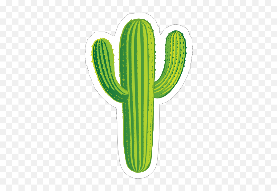 Rugged Cactus Sticker - Hedgehog Cactus Emoji,Cactus Emoji