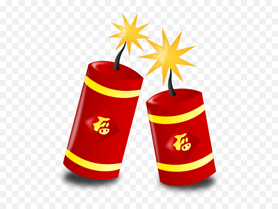 Explosion Clipart Firecracker Explosion Firecracker - Chinese New Year Clip Art Png Emoji,Firecracker Emoji