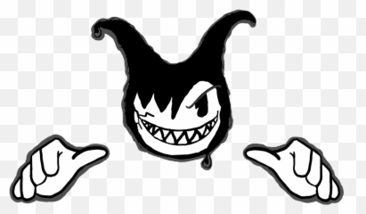 Bendy Evil Face Transparent Cartoon - Jingfm Drawing Easy Emoji