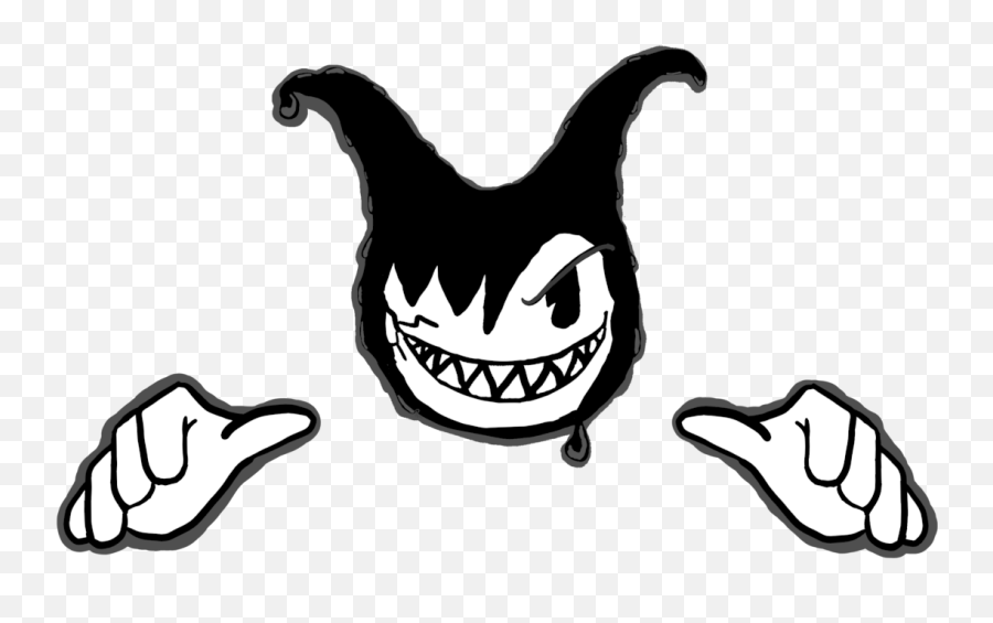 Bendy Evil Face Transparent Cartoon - Jingfm Evil Face Drawing Easy Emoji,Evil Face Emoji