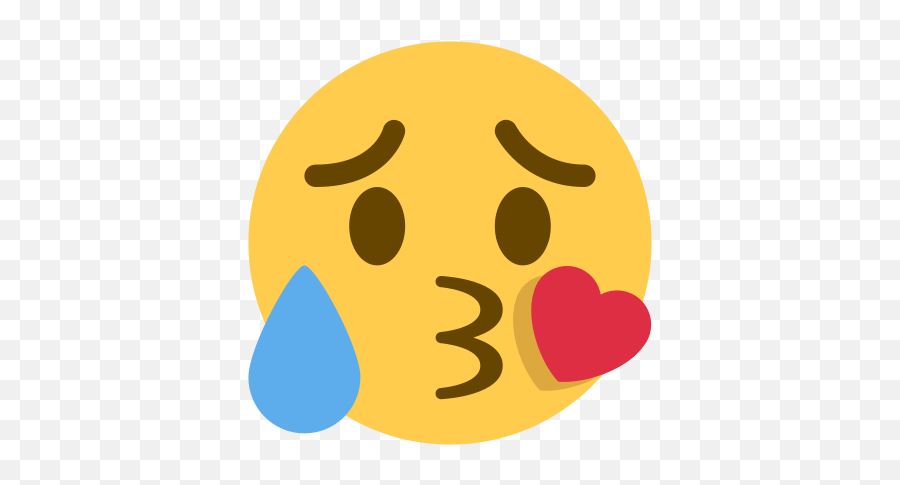 Emoji Remix On Twitter Disappointed Relieved - Disappointed Icon,Kissing Emojis