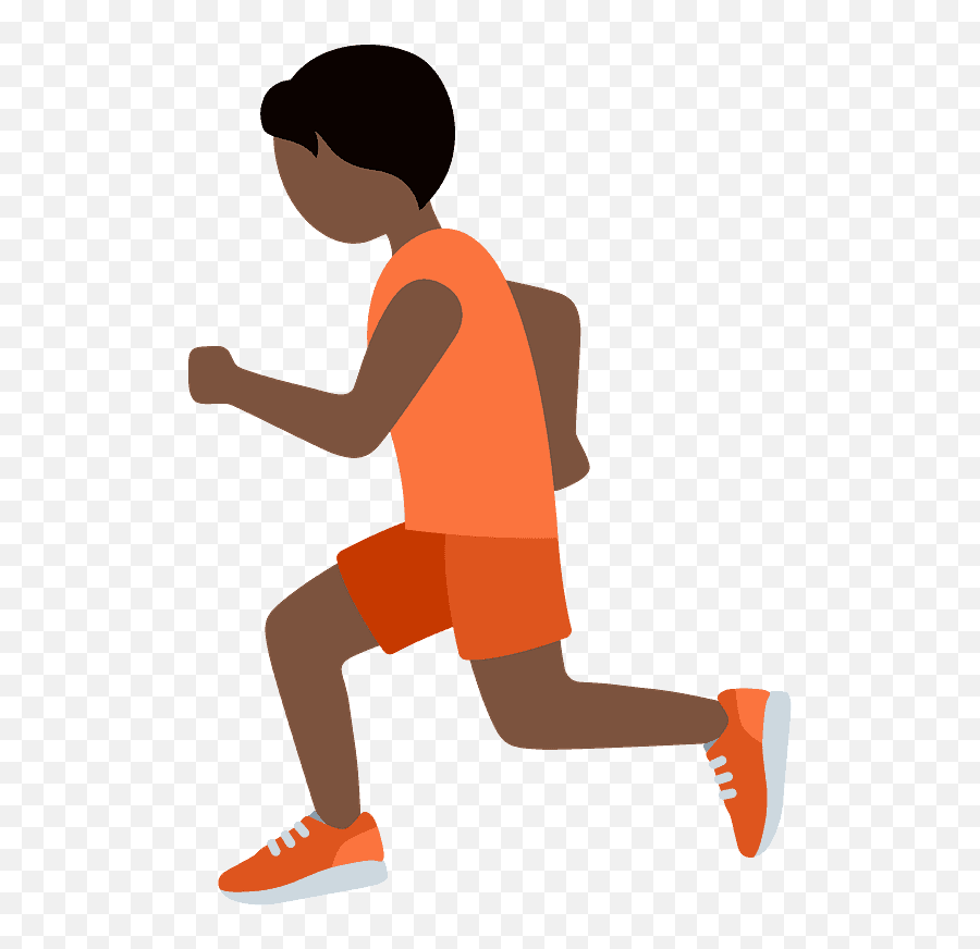 Person Running Emoji Clipart - Running Body Emoji,Emoji Running