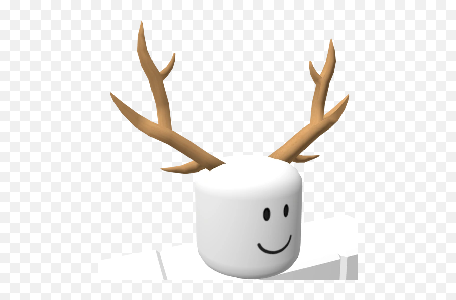 Antlers - Happy Emoji,Deer Emoticon