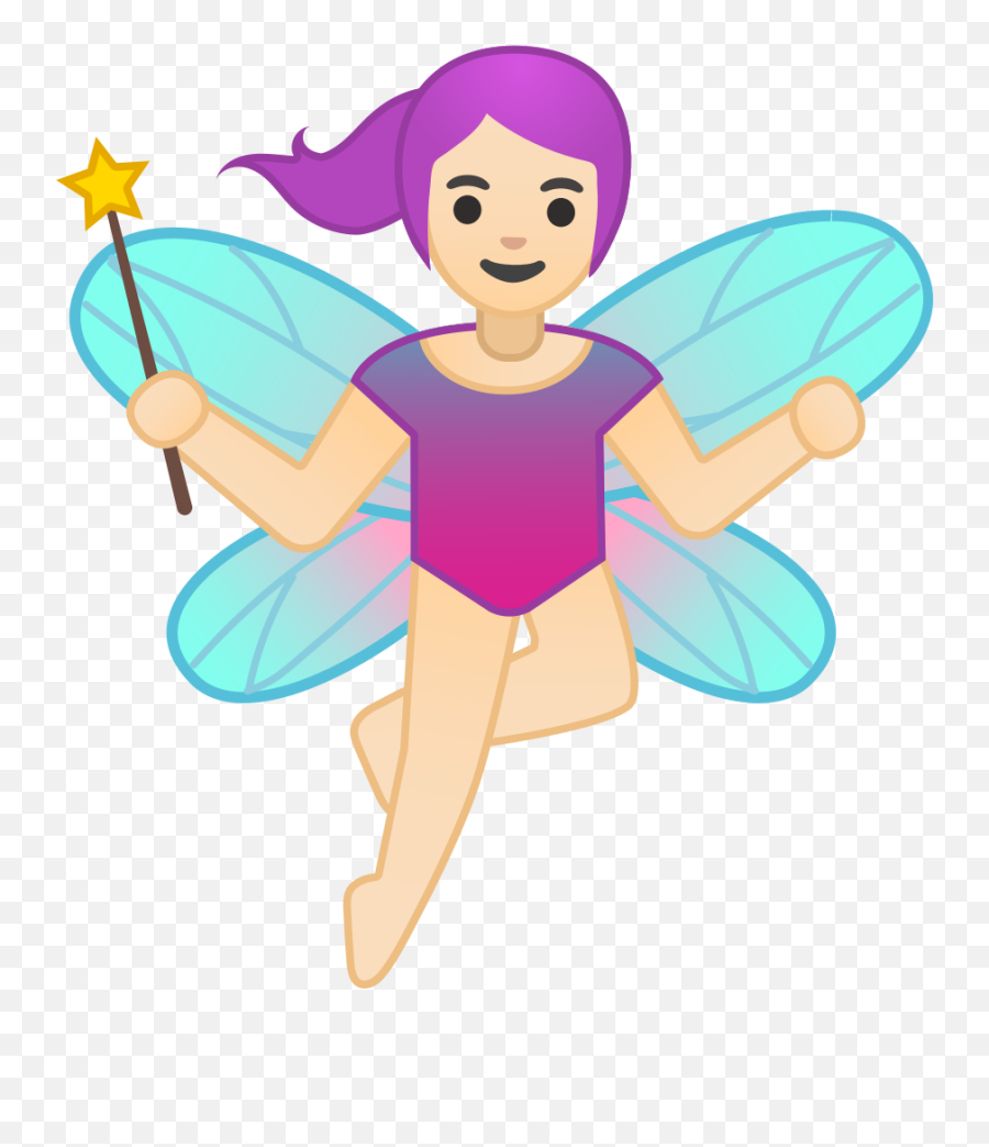 Woman Fairy Light Skin Tone Icon - Hada Emoji,Surfing Emoji