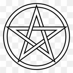 Star In Circle Symbol Mean - White Pentagram Transparent Emoji,Pentacle Emoji