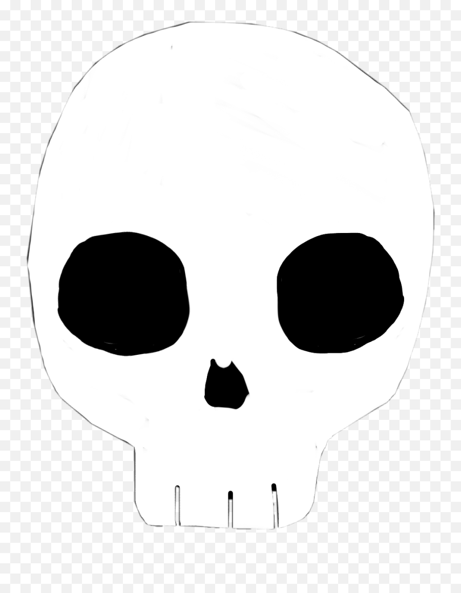 Skull Bones Head Dead Rock Punk Brain - Skull Emoji,Skull And Bones Emoji
