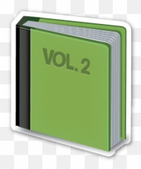 Download Green Book Emoji Stickers Green Books Les - Sticker,Books Emoji