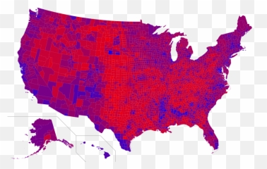 2016 Presidential Election - Purple Map Emoji