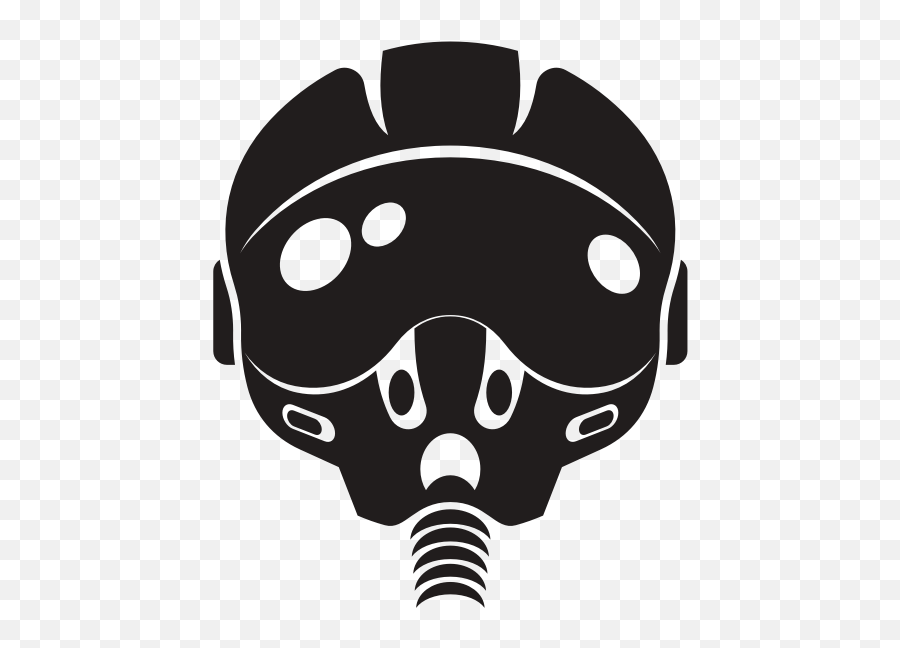Pilot Helmet Silhouette - Illustration Emoji,Frog And Tea Emoji
