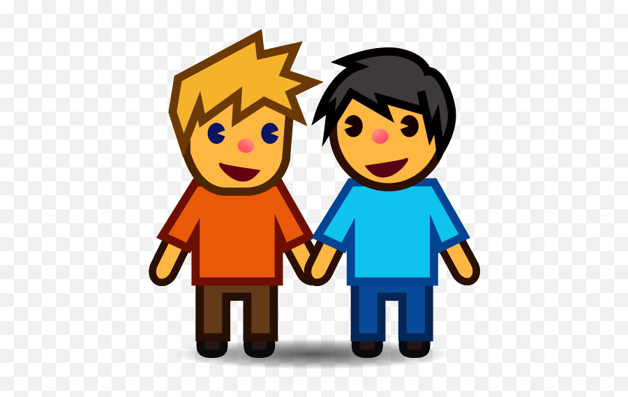 Two Men Holding Hands Emoji For Facebook Email Sms - Emoji Man And Woman,Two Hands Emoji