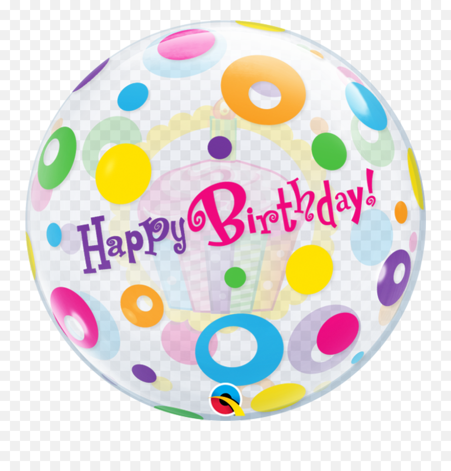 Q Bubble Happy Birthday Cupcake Dots Emoji,Emoji Birthday Cupcakes