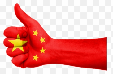 Free Thumbs - China Flag Hand Png Emoji