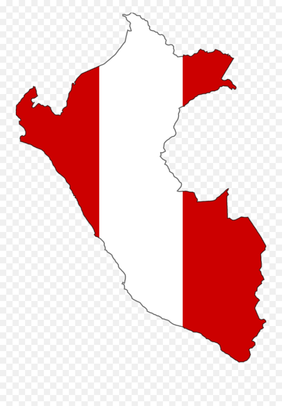 Peru Flag Map 1 Large Map - Peru Map Flag Emoji,Paraguay Flag Emoji