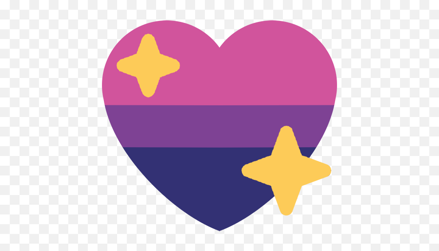 Pin - Sparkle Heart Emoji Png,Bisexual Heart Emoji