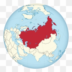 Soviet Union - Globe Map Emoji