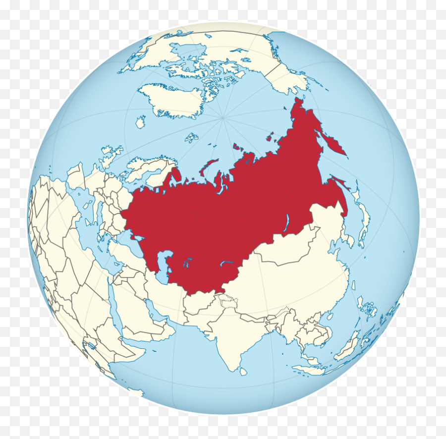 Soviet Union - Soviet Union Globe Map Emoji,Soviet Union Emoji