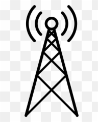 Signal Tower Vector Clipart Image - Transparent Emoji