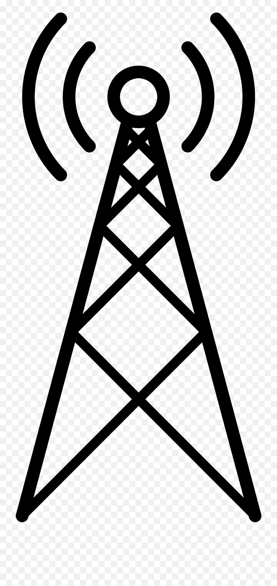 Signal Tower Vector Clipart Image - Signal Tower Transparent Emoji,Tv Remote Emoji