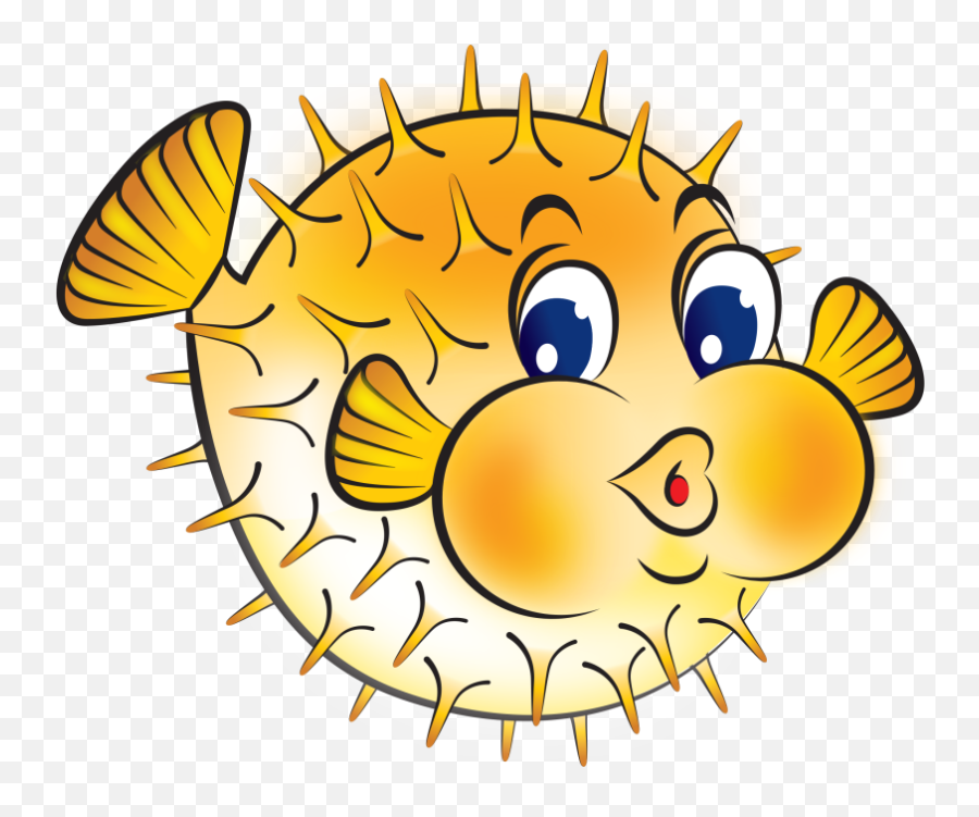 Puffer Fish Clipart - Puffer Fish Clipart Emoji,Blowfish Emoji