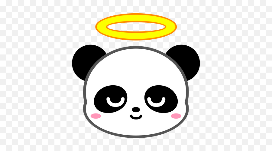 Panda Angel Emoji Icon Of Flat Style - Available In Svg Png Cute Panda,Angel Emoji Png