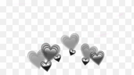 Emoji Emojiface Emojis Emoticons Black - White Heart Crown