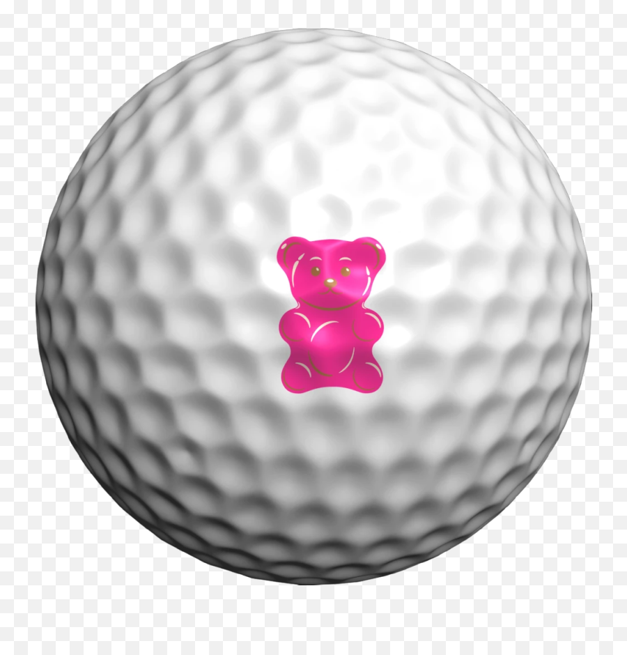 Gummy Bears - Breast Cancer Ribbon Golf Ball Emoji,Gummy Bear Emoji