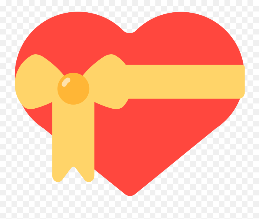 Fxemoji U1f49d - Heart Ribbon Emoji,Orange Heart Emoji