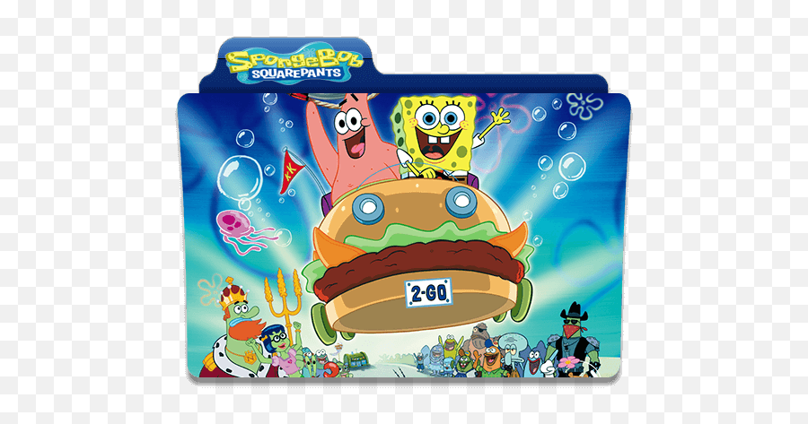 The Spongebob Movie Folder Icon - Designbust Spongebob Squarepants Movie Sub Indo Emoji,Spongebob Emoji