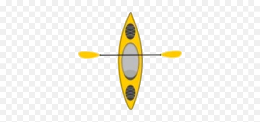 Aesthetic Yellow Canoe Canoeing Sticker - Vertical Emoji,Kayak Emoji