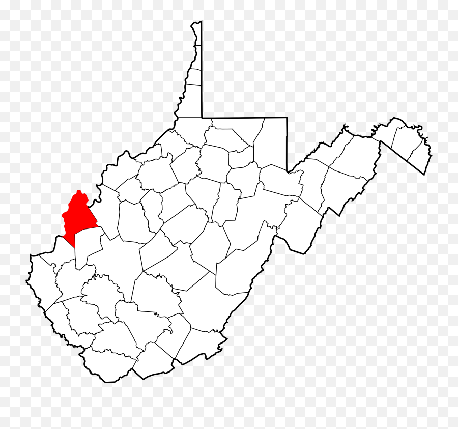 Map Of West Virginia Highlighting Mason County - Mason County Wv Emoji,List Of Apple Emojis