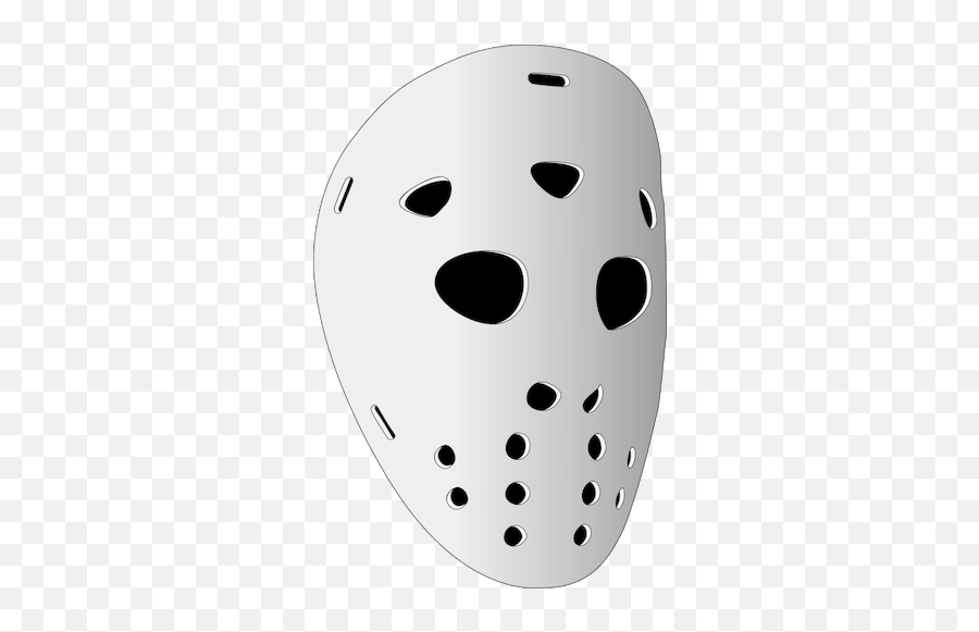 Vector Clip Art Of Hockey Mask - Hockey Mask Png Emoji,Hockey Mask Emoji